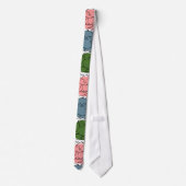 Paarse franjeaap Yoga seamless pattern 9 Stropdas (Achterkant)