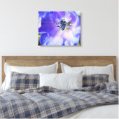 Paarse franjes canvas afdruk (Insitu (Slaapkamer))