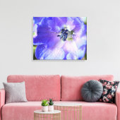 Paarse franjes canvas afdruk (Insitu (Woonkamer))