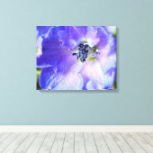 Paarse franjes canvas afdruk (Insitu (Houten vloer))