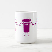Paarse Frankenstein Halloween Clip Art Coffee Mok (Center)