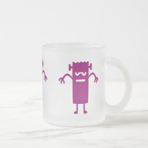 Paarse Frankenstein Halloween Clip Art Koffiemok Matglas Koffiemok