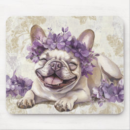 Paarse Franse Bulldog Lover Muismat