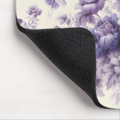 Paarse Franse land toile fleurie vlinders Muismat (Hoek)