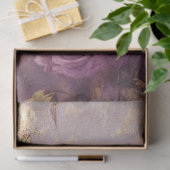  paarse Franse rozen gouden folie grunge wall Tissuepapier (Geschenk)