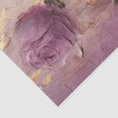  paarse Franse rozen gouden folie grunge wall Tissuepapier (Detail)