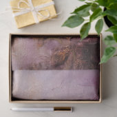  paarse Franse rozen gouden folie grunge wall Tissuepapier (Geschenk)