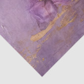  paarse Franse rozen gouden folie grunge wall Tissuepapier (Detail)