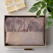  paarse Franse rozen gouden folie grunge wall Tissuepapier (Geschenk)