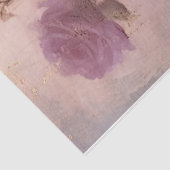 paarse Franse rozen gouden folie grunge wall Tissuepapier (Detail)