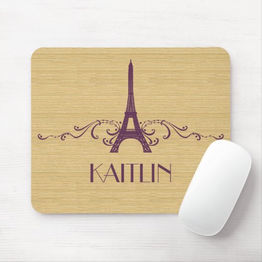 Paarse Franse Vlaamse Mousepad Muismat (Met muis)