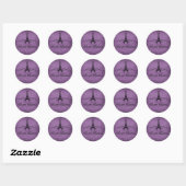 Paarse Franse Vlaamse zoete 16 Sticker (Vel)