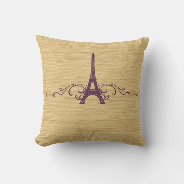 Paarse Franse Vlaanderen Pillow Kussen (Voorkant)