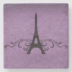 Paarse  Franse Vlaanderen Stenen Onderzetter