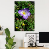 Paarse Freesia Bloemen Poster (Thuiskantoor)