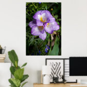 Paarse Freesia Bloemen Poster (Thuiskantoor)