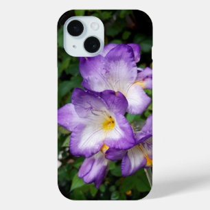 Paarse Freesia Flowers iPhone 15 Case