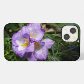 Paarse Freesia Flowers iPhone Hoesje (Achterkant horizontaal)