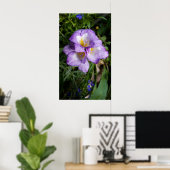 Paarse Freesia Flowers Poster (Thuiskantoor)