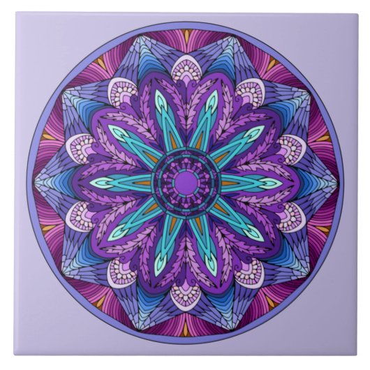 Paarse frequentie™ tegeltje (Voorkant)