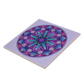 Paarse frequentie™ tegeltje (Zijkant)