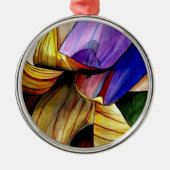 Paarse Fritillary flower original art waterverf Metalen Ornament (Voorkant)