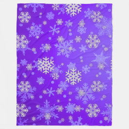 Paarse Frosted Elegance Fleece Deken