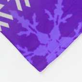 Paarse Frosted Elegance Fleece Deken (Hoek)