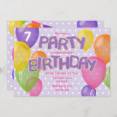 paarse Frosting Cutout Cookies Meisjes Verjaardag Kaart (Voorkant / Achterkant)