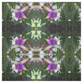 Paarse Fuchsia bloemen Stof (Swatch)