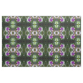 Paarse Fuchsia bloemen Stof (Fat Quarter)