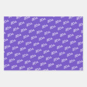 Paarse Fuchsia Flowers gecoördineerd Inpakpapier Vel (Voorkant 3)