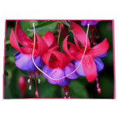 Paarse Fuchsia met roze Sepals Floral Groot Cadeauzakje (Voorkant)