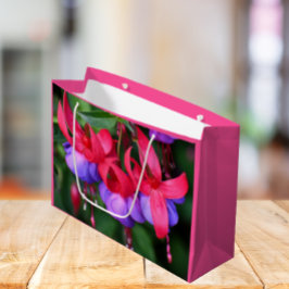 Paarse Fuchsia met roze Sepals Floral Groot Cadeauzakje