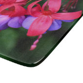Paarse Fuchsia met roze Sepals Floral Snijplank (Hoek)