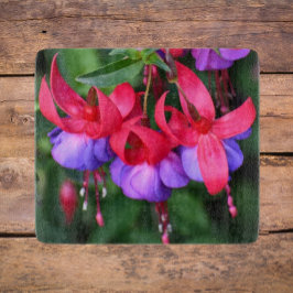 Paarse Fuchsia met roze Sepals Floral Snijplank