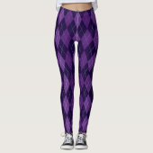 Paarse Fuentes Argyle Leggings (Voorkant)
