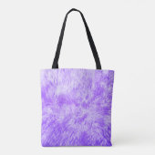 Paarse Fur Frenzy Canvas tas (Achterkant)