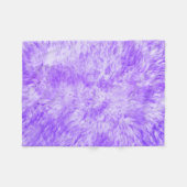 Paarse Fur Frenzy Fleece Deken (Voorkant (Horizontaal))