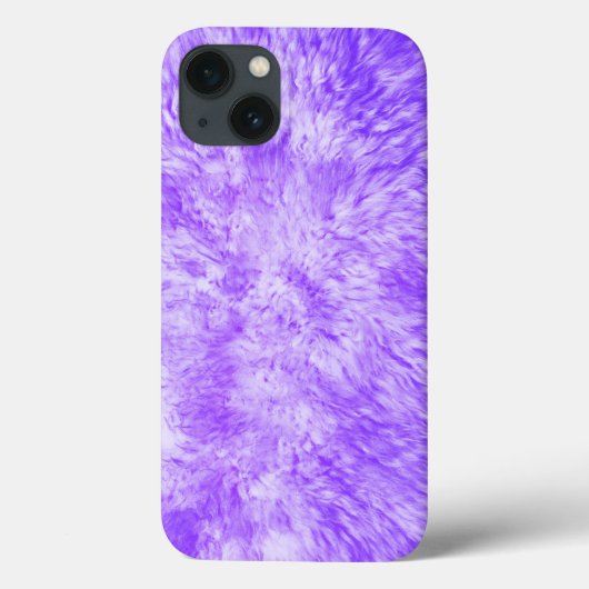 Paarse Fur Frenzy Hoesje-Mate iPhone Case (Achterkant)