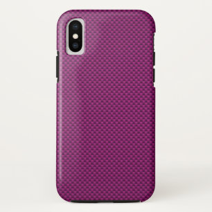Paarse Fushia-koolstofvezel afdrukken Case-Mate iPhone Case