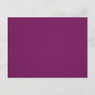 Paarse Fushia Koolstofvezel Stijlprint Briefkaart