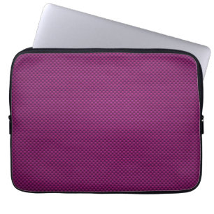 Paarse Fushia-koolstofvezelstijldecor Laptop Sleeve