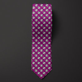 Paarse Futbol Voetbal Stropdas