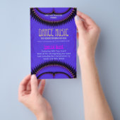 Paarse Future Dance Music Club Party Flyer (Hand)