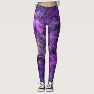 Paarse galactisch leggings