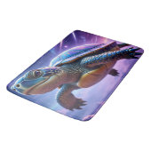 Paarse Galactische Zee Schildpad Badmat (Gekanteld)