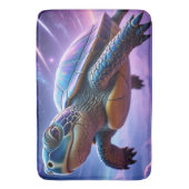 Paarse Galactische Zee Schildpad Badmat (Voorkant Verticaal)