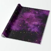 Paarse Galaxy 6ft inpakpapier (Uitgerold)