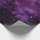 Paarse Galaxy 6ft inpakpapier (Hoek)